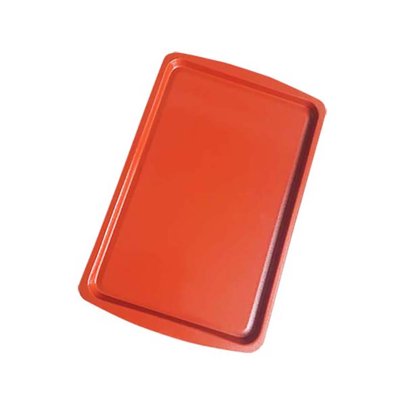 baking tray with colorful non-stick silicone coated set