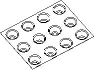food safe silicone bread mould 3d directly price for muffin-2