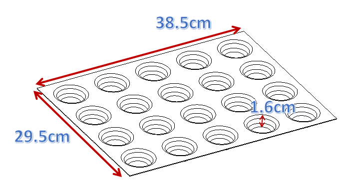 ACETECH durable silicone dessert mould manufacturer for muffin-3