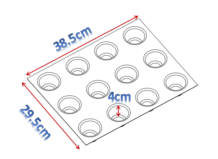 food safe silicone bread mould 3d directly price for muffin-3