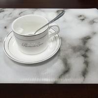 Silicone Table Mats Telfon Placemats Kitchen Dining Table Decoration (Marble)